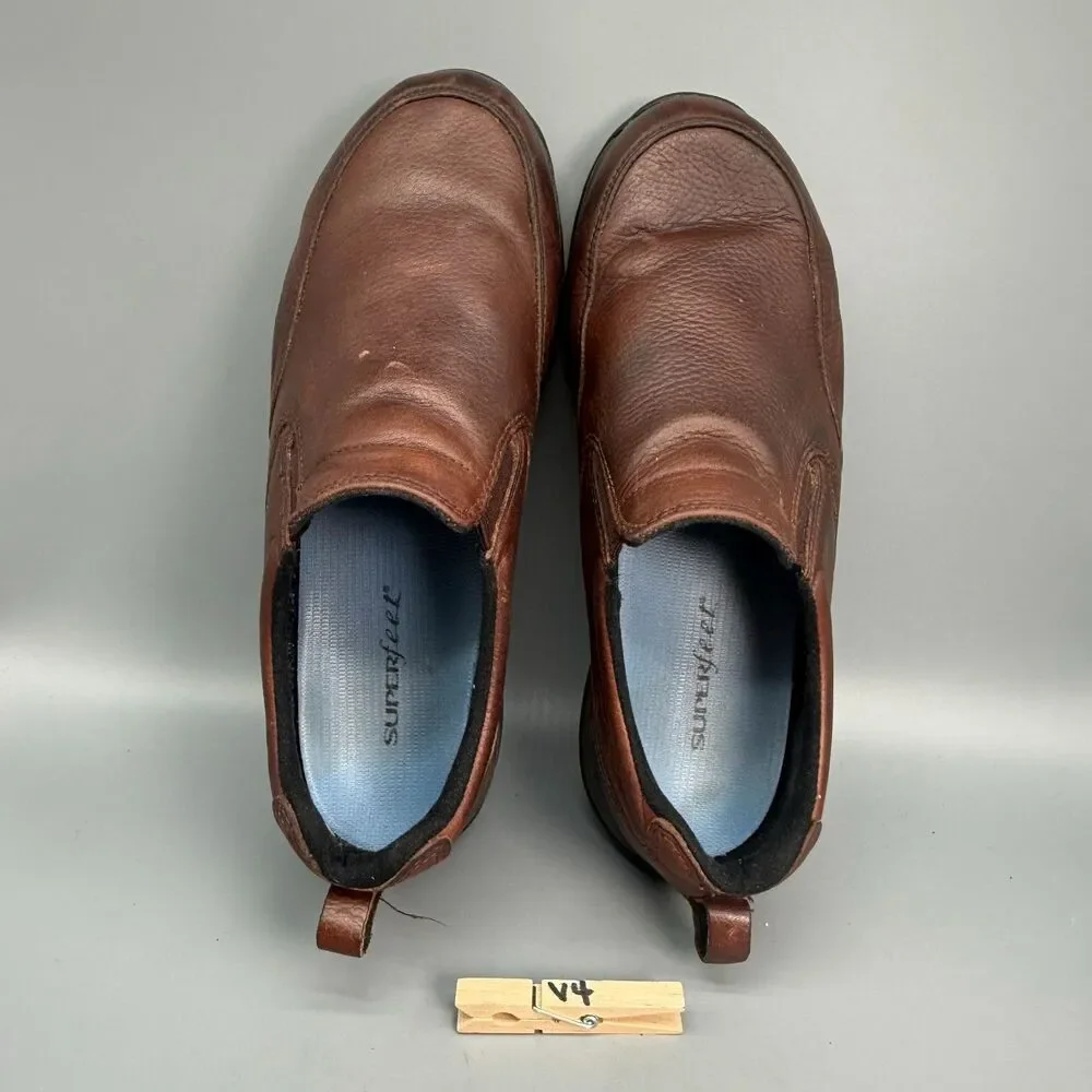L.L. Bean Comfort Moc Men's 11 Wide Brown Leather Slip-On Loafers Shoes Moccasin